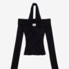 Top drapeado Vonda en jersey liso Top drapeado Vonda en jersey liso