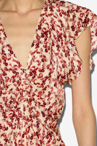 Top fluido estampado Lonea en jacquard