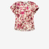 Top Tullya de seda con estampado de rosas Top Tullya de seda con estampado de rosas