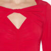 Top Vandalia en jersey fruncido Top Vandalia en jersey fruncido