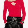 Top Vandalia en jersey fruncido Top Vandalia en jersey fruncido