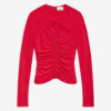 Top Vandalia en jersey fruncido Top Vandalia en jersey fruncido