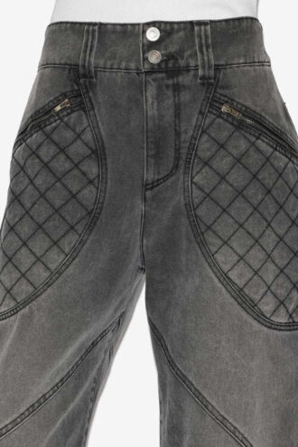 Vaqueros Catarina con detalles acolchados