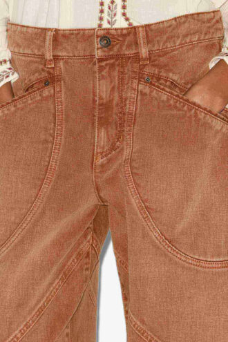 Vaqueros Catarina Denim con detalles de pespuntes