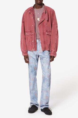Vaqueros Lewys de denim estampado con 5 bolsillos