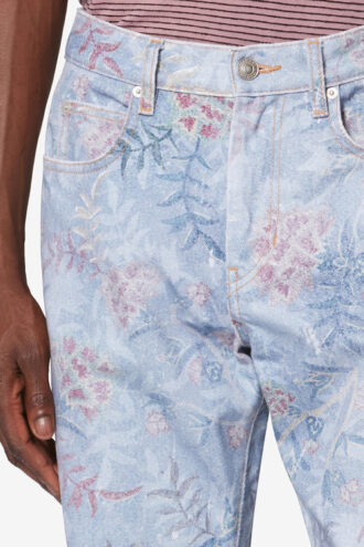 Vaqueros Lewys de denim estampado con 5 bolsillos