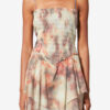 Vestido Anka de voile de algodón estampado fruncido con tirantes Vestido Anka de voile de algodón estampado fruncido con tirantes
