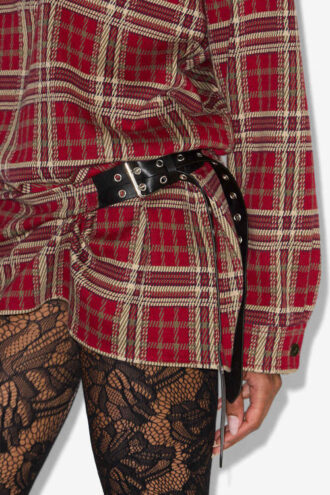 Vestido camisero a cuadros Blandia