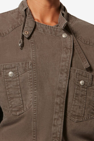 Vestido camisero ligero de algodón denim Nouria