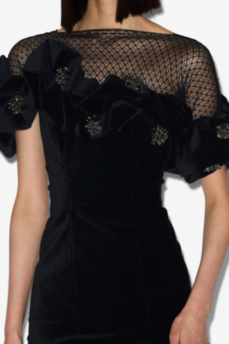 Vestido corto con volantes Eliska