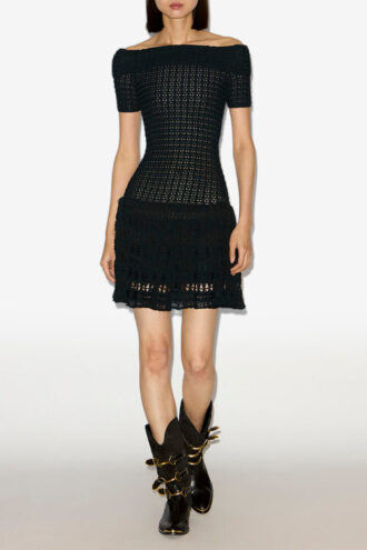 Vestido corto de crochet Charlotte