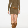 Vestido corto drapeado de jersey Denise Vestido corto drapeado de jersey Denise