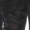 Vestido corto drapeado de lurex Denise Vestido corto drapeado de lurex Denise