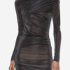 Vestido corto drapeado de lurex Denise Vestido corto drapeado de lurex Denise