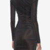Vestido corto drapeado de lurex Denise Vestido corto drapeado de lurex Denise