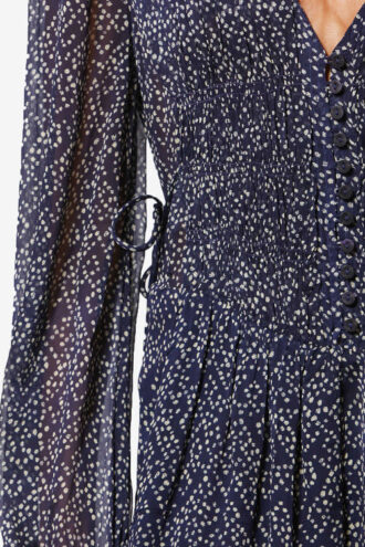 Vestido corto estampado de muselina Loriena Vestido corto estampado de muselina Loriena