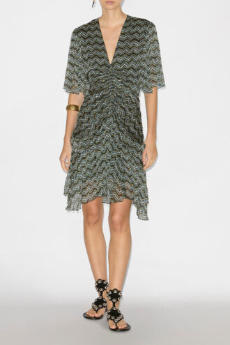 Vestido corto estampado de muselina Vivienne Vestido corto estampado de muselina Vivienne