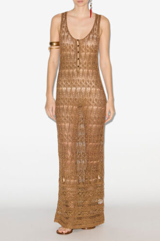 Vestido de crochet fino Pernille Long