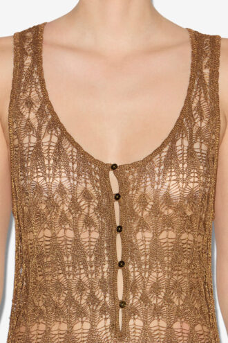Vestido de crochet fino Pernille Long