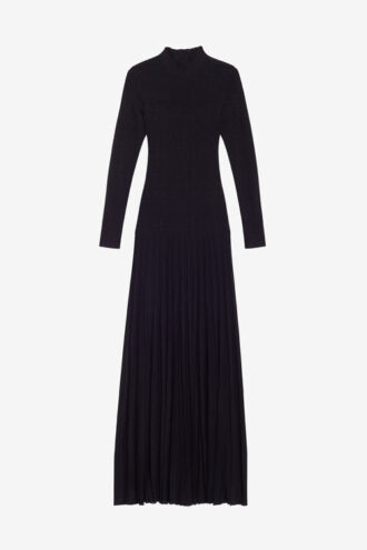 Vestido largo de punto crepé fino Gisole Vestido largo de punto crepé fino Gisole