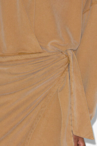Vestido largo drapeado de jersey Sandrina