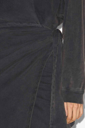 Vestido largo drapeado de jersey Sandrina