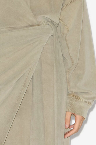Vestido largo drapeado de jersey Sandrina