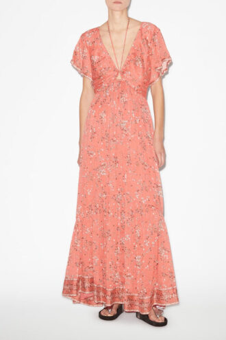 Vestido largo estampado Agathe