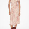 Vestido midi de terciopelo quemado Lyndsay Vestido midi de terciopelo quemado Lyndsay