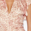 Vestido midi de terciopelo quemado Lyndsay Vestido midi de terciopelo quemado Lyndsay