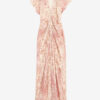Vestido midi de terciopelo quemado Lyndsay Vestido midi de terciopelo quemado Lyndsay