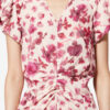 Vestido midi elástico de seda estampado Terenae Vestido midi elástico de seda estampado Terenae
