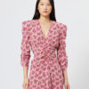 Vestido midi estampado de mezcla de seda Albini