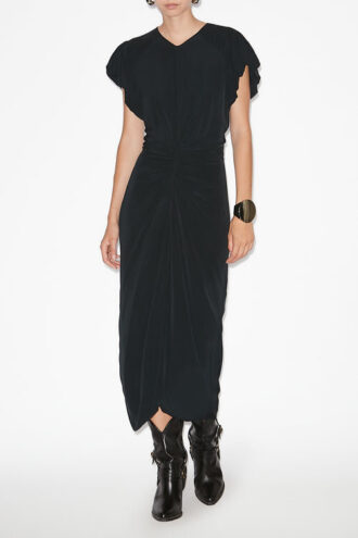 Vestido midi liso Terena
