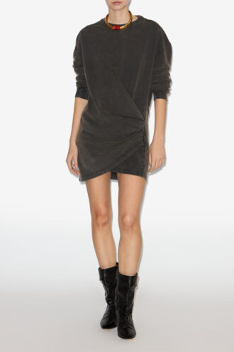 Vestido sudadera drapeado Pipper