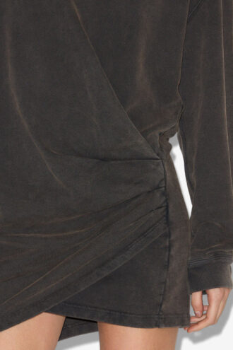 Vestido sudadera drapeado Pipper