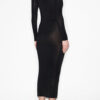 Vestido Vanessa de cuello vuelto en jersey liso Vestido Vanessa de cuello vuelto en jersey liso