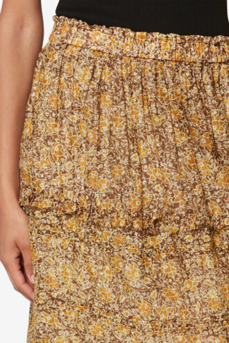 Volomia Falda con volantes de voile de algodón orgánico
