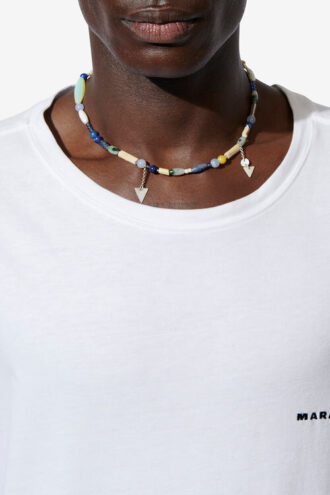 Yulian Collar de piedra, madera y colgante