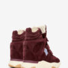 Zapatillas altas con cuña de ante y piel de becerro Balskee