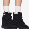 Zapatillas altas de cuero con cuña Zapatillas altas de cuero con cuña