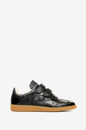 Zapatillas bajas de cuero con relieve Beth