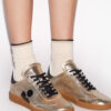 Zapatillas bajas Kaycee de piel metalizada