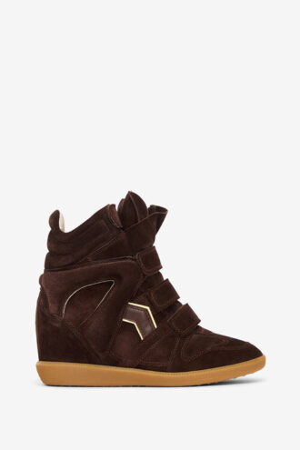 Zapatillas con cuña de ante Bekett