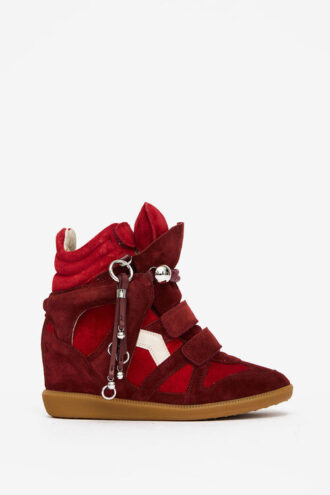 Zapatillas con cuña de ante Bekett