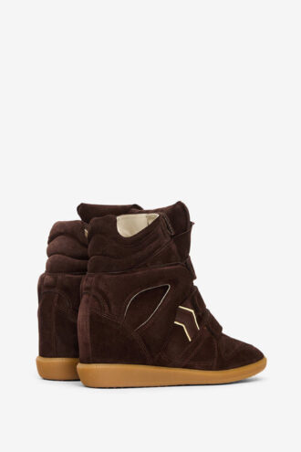 Zapatillas con cuña de ante Bekett