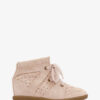 Zapatillas con cuña de ante perforado Bobby Zapatillas con cuña de ante perforado Bobby