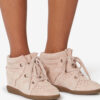 Zapatillas con cuña de ante perforado Bobby Zapatillas con cuña de ante perforado Bobby