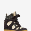 Zapatillas con cuña de ante y piel de becerro Bekett Zapatillas con cuña de ante y piel de becerro Bekett