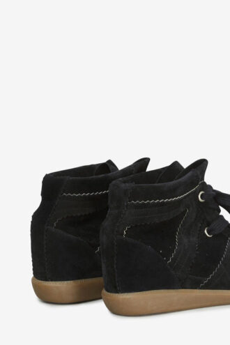 Zapatillas con cuña de ante y piel de becerro Bobby